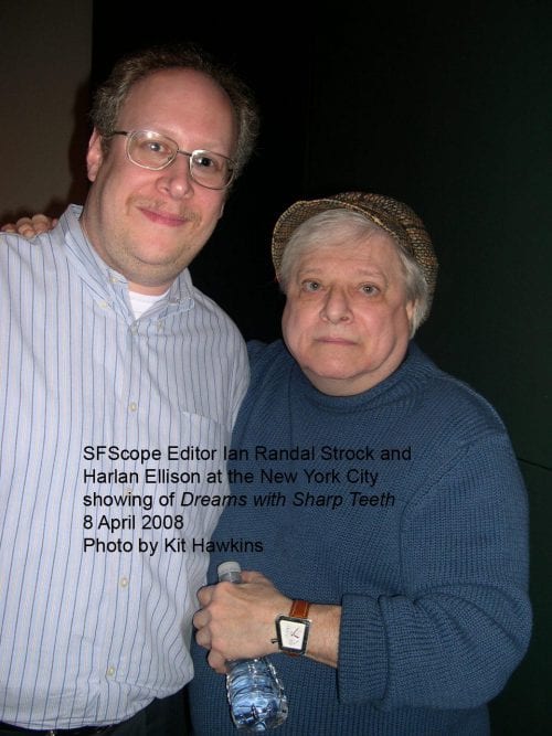 Ian Randal Strock and Harlan Ellison in 2008